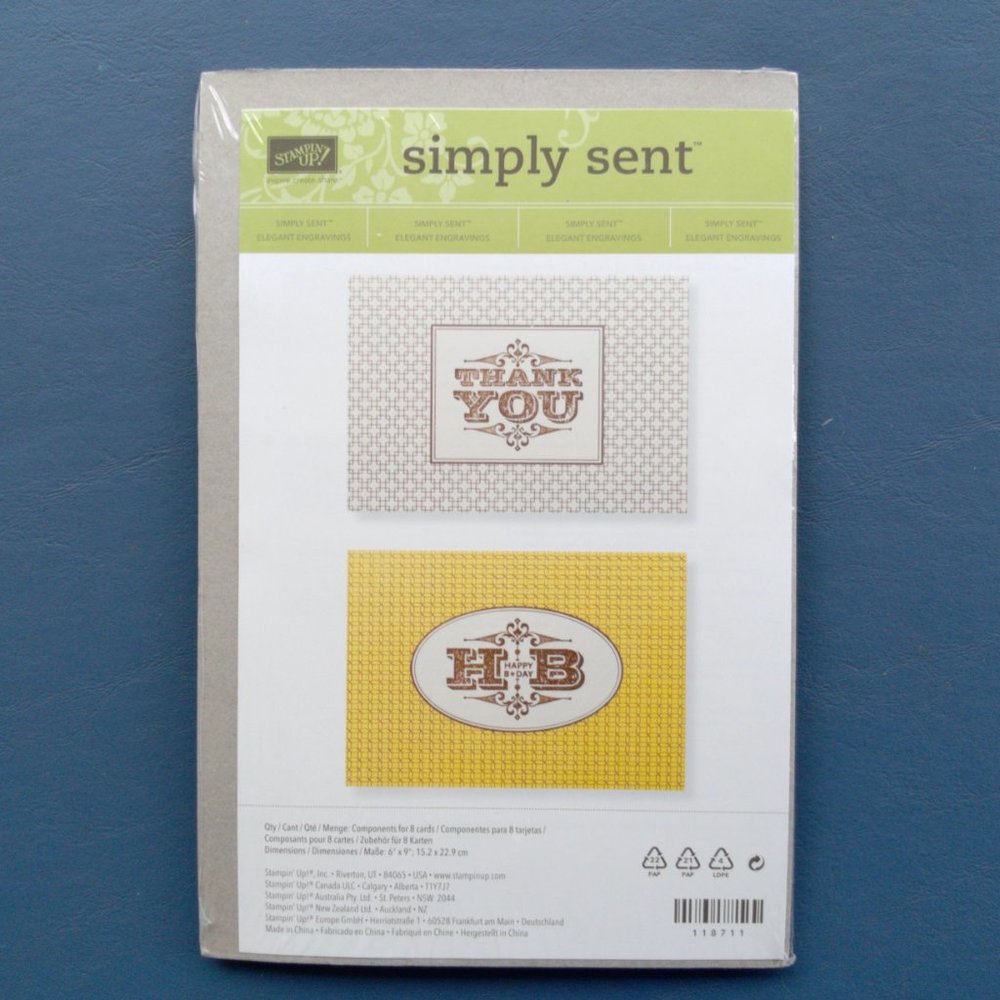 DIY Craft- Stampin’ Up! NWT 8 cards w/envelopes.